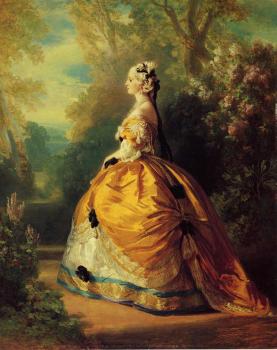 弗朗玆 夏維爾 溫特哈特 The Empress Eugenie a la Marie Antoinette